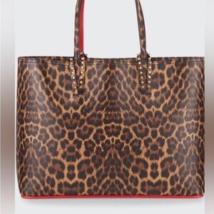 Christian Louboutin Cabata Leopard Print Tote Bag
